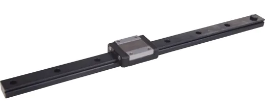 Black anodized linear rail 15mm / 300mm long