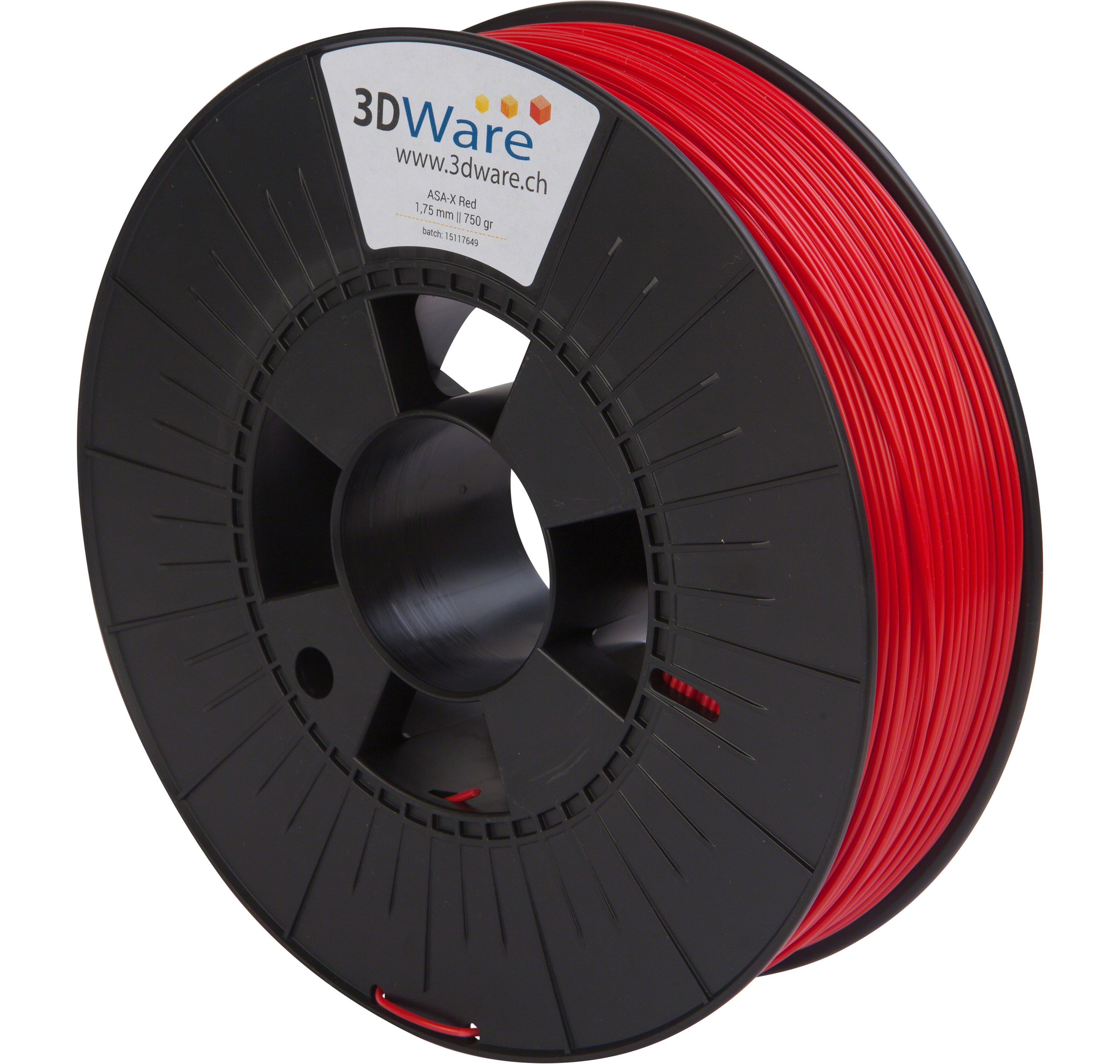 Dutch Filament ASA-X Red 1.75mm M01130109.750 - 3DWare Shop Schweiz