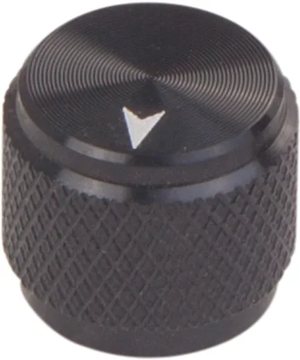 Rotary knob Aluminium black 11mm high