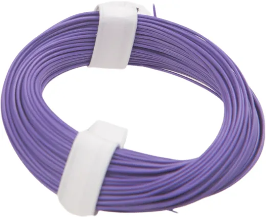 Litzen Kabel 0.04 mm² Violett 10 Meter